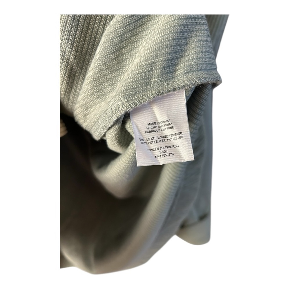 Thread & Supply Sage Green Ivory Colorblock Corduroy Jacket Oversized Small - Picture 6 of 9